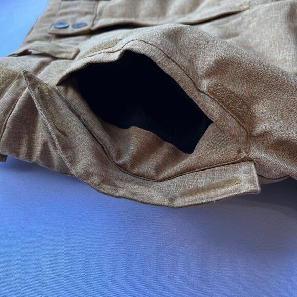 NWOT BAD BONES JUNIOR UNISEX MUTED YELLOW MARLED SKI WINTER PANTS - 12 - Picture 10 of 11